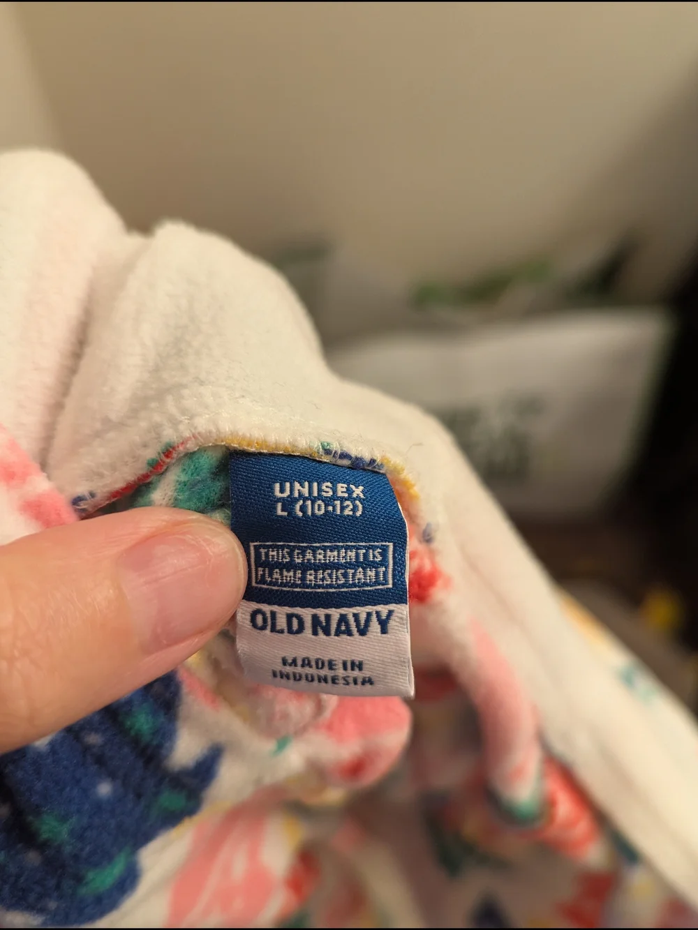 Old Navy Multicolor Holiday Tree Hooded One-Piece Pajama